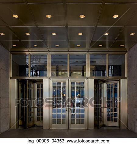 Stock Image - Entrance of Carnegie Hall, Midtown Manhattan, New York City, New York State, USA. Fotosearch