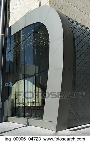 Stock Image - Facade of the United States Mission to the United Nations building, United Nations Headquarters, Midtown East, Manhattan, New York City, New York State, USA. Fotosearch