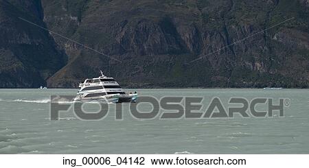 Ferry boat in Lake Argentino, Los Glaciares National Park, Santa Cruz Province, Patagonia, Argentina View Large Photo Image Stock Image - Ferry boat in Lake Argentino, Los Glaciares National Park, Santa Cruz Province, Patagonia, Argentina. Fotosearch