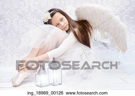 Glad ballet dancer after crucial performarnce View Large Photo Image Stock Photograph - Glad ballet dancer after crucial performarnce. Fotosearch