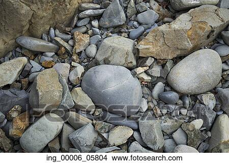 Picture - High angle view of rock formations on the shore, Ixtapa, Guerrero, Mexico. Fotosearch