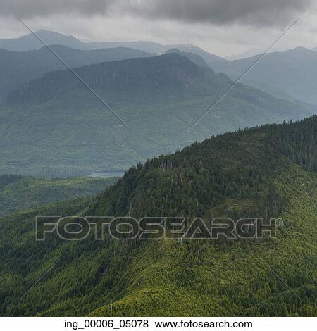 High angle view of valley with mountains, Skeena-Queen Charlotte Regional District, Haida Gwaii, Graham Island, British Columbia, Canada View Large Photo Image Stock Photo - High angle view of valley with mountains, Skeena-Queen Charlotte Regional District, Haida Gwaii, Graham Island, British Columbia, Canada. Fotosearch