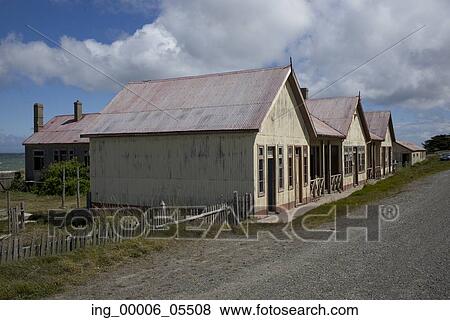 Historical buildings, Estancia San Gregorio, Patagonia, Chile View Large Photo Image Stock Photo - Historical buildings, Estancia San Gregorio, Patagonia, Chile. Fotosearch