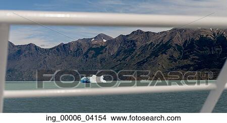 Picture - Iceberg floating on Lake Argentino, Los Glaciares National Park, Santa Cruz Province, Patagonia, Argentina. Fotosearch