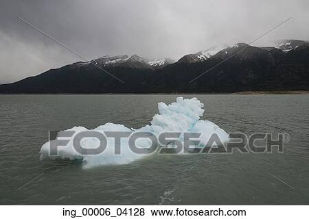 Stock Photo - Iceberg in Lake Argentino, Perito Moreno Glacier, Los Glaciares National Park, Santa Cruz Province, Patagonia, Argentina. Fotosearch