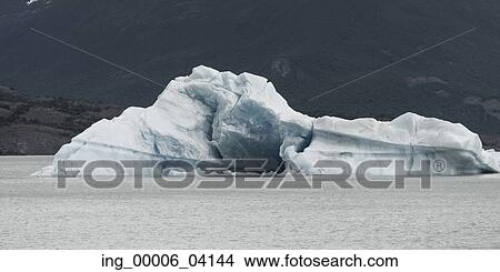 Picture - Iceberg in lake, Lake Argentino, Los Glaciares National Park, Santa Cruz Province, Patagonia, Argentina. Fotosearch