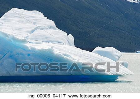 Iceberg in lake, Lake Argentino, Los Glaciares National Park, Santa Cruz Province, Patagonia, Argentina View Large Photo Image Stock Photo - Iceberg in lake, Lake Argentino, Los Glaciares National Park, Santa Cruz Province, Patagonia, Argentina. Fotosearch