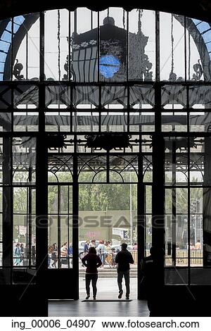 Stock Photo - Interior of the Centro Cultural Estacion Mapocho, Santiago, Santiago Metropolitan Region, Chile. Fotosearch