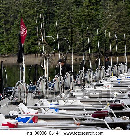 Line of Fishing boats at dock, Skeena-Queen Charlotte Regional District, Haida Gwaii, Graham Island, British Columbia, Canada View Large Photo Image Stock Image - Line of Fishing boats at dock, Skeena-Queen Charlotte Regional District, Haida Gwaii, Graham Island, British Columbia, Canada. Fotosearch
