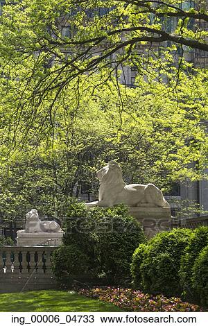 Lion Statues at the entrance to the New York Public Library, Manhattan, New York City, New York State, USA View Large Photo Image Stock Image - Lion Statues at the entrance to the New York Public Library, Manhattan, New York City, New York State, USA. Fotosearch