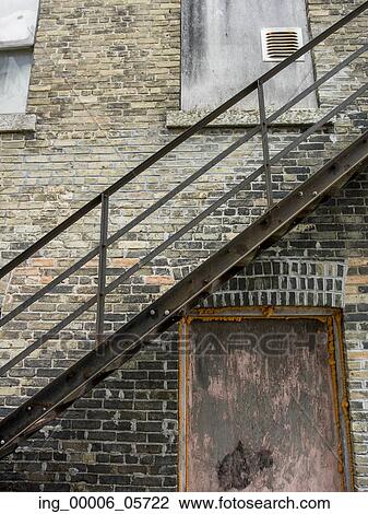 Stock Image - Low angle view of a brick wall, Lake of the Woods, Ontario, Canada. Fotosearch