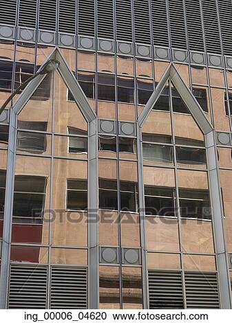 Stock Image - Low angle view of a building, Montreal, Quebec, Canada. Fotosearch