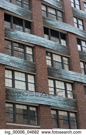 Stock Image - Low angle view of a building, Manhattan, New York City, New York State, USA. Fotosearch