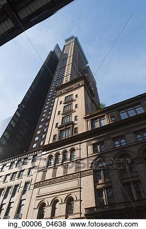 Stock Photo - Low angle view of Carnegie Hall, Midtown Manhattan, New York City, New York State, USA. Fotosearch