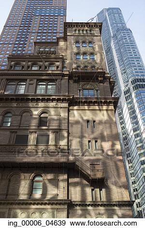 Stock Photo - Low angle view of Carnegie Hall, Midtown Manhattan, New York City, New York State, USA. Fotosearch