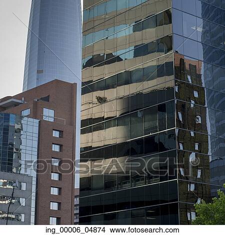 Low angle view of modern buildings, Santiago, Santiago Metropolitan Region, Chile View Large Photo Image Picture - Low angle view of modern buildings, Santiago, Santiago Metropolitan Region, Chile. Fotosearch