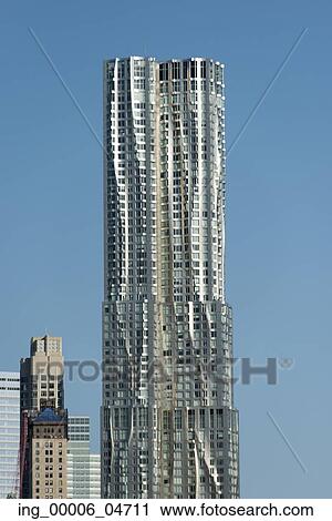 Stock Image - Low angle view of skyscraper, Manhattan, New York City, New York State, USA. Fotosearch