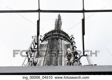 Stock Image - Low angle view of the Empire State Building, Manhattan, New York City, New York State, USA. Fotosearch