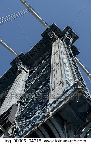 Low angle view of the Manhattan Bridge, Dumbo, Manhattan, New York City, New York State, USA View Large Photo Image Stock Photo - Low angle view of the Manhattan Bridge, Dumbo, Manhattan, New York City, New York State, USA. Fotosearch