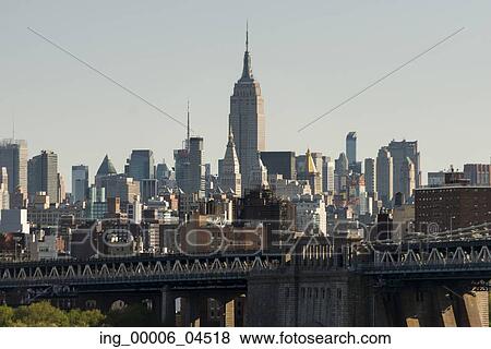Stock Photo - Manhattan Skyline, Manhattan, New York City, New York State, USA. Fotosearch
