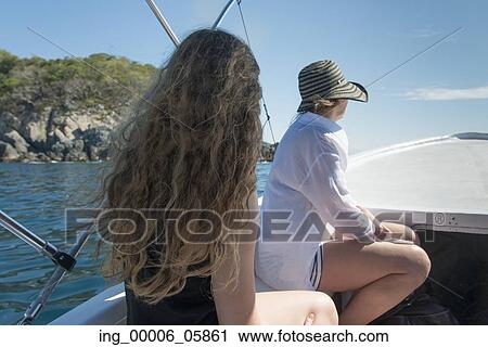 Mother and daughter enjoying boat ride, Ixtapa, Guerrero, Mexico View Large Photo Image Stock Image - Mother and daughter enjoying boat ride, Ixtapa, Guerrero, Mexico. Fotosearch