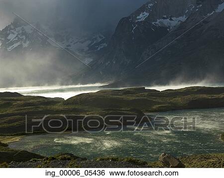 Nordenskjold Lake, Torres del Paine National Park, Patagonia, Chile View Large Photo Image Stock Photograph - Nordenskjold Lake, Torres del Paine National Park, Patagonia, Chile. Fotosearch