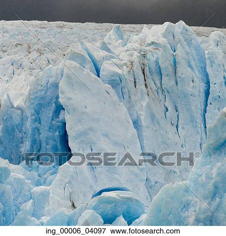 Stock Photo - Perito Moreno Glacier, Lake Argentino, Los Glaciares National Park, Santa Cruz Province, Patagonia, Argentina. Fotosearch