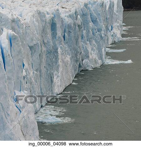 Stock Photo - Perito Moreno Glacier, Lake Argentino, Los Glaciares National Park, Santa Cruz Province, Patagonia, Argentina. Fotosearch