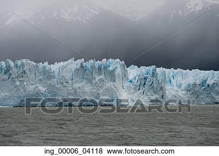 Perito Moreno Glacier, Lake Argentino, Los Glaciares National Park, Santa Cruz Province, Patagonia, Argentina View Large Photo Image Stock Photo - Perito Moreno Glacier, Lake Argentino, Los Glaciares National Park, Santa Cruz Province, Patagonia, Argentina. Fotosearch