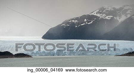 Stock Photo - Perito Moreno Glacier, Lake Argentino, Los Glaciares National Park, Santa Cruz Province, Patagonia, Argentina. Fotosearch