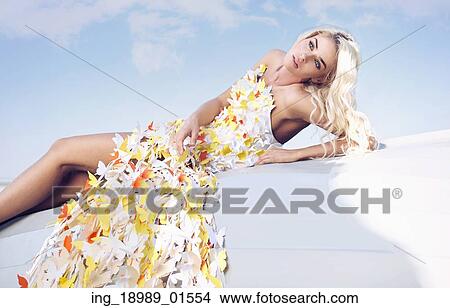 Pretty woman dreaming about her future View Large Photo Image Picture - Pretty woman dreaming about her future. Fotosearch