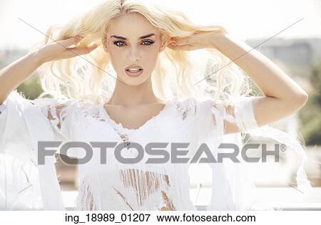 Pure beauty of the blond woman View Large Photo Image Stock Photo - Pure beauty of the blond woman. Fotosearch