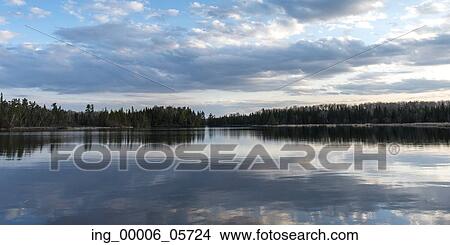 Reflection of clouds on water, Lake Of The Woods, Ontario, Canada View Large Photo Image Picture - Reflection of clouds on water, Lake Of The Woods, Ontario, Canada. Fotosearch