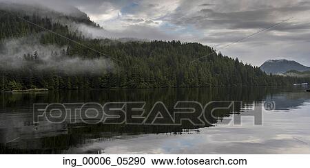 Reflection of landscape on water, Skeena-Queen Charlotte Regional District, Haida Gwaii, Graham Island, British Columbia, Canada View Large Photo Image Stock Image - Reflection of landscape on water, Skeena-Queen Charlotte Regional District, Haida Gwaii, Graham Island, British Columbia, Canada. Fotosearch
