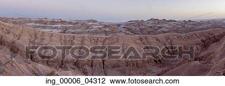 Stock Image - Rock formations, Valle de la Luna, San Pedro de Atacama, El Loa Province, Antofagasta Region, Chile. Fotosearch