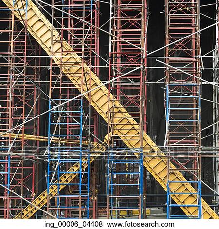 Scaffolding at construction site, Chelsea, Manhattan, New York City, New York State, USA View Large Photo Image Stock Photo - Scaffolding at construction site, Chelsea, Manhattan, New York City, New York State, USA. Fotosearch