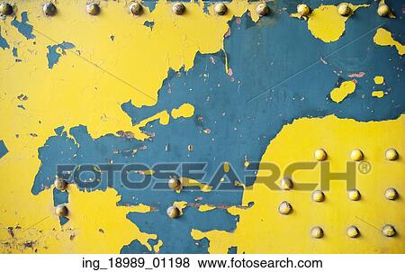 Scratched yellow wall made of iron View Large Photo Image Stock Photo - Scratched yellow wall made of iron. Fotosearch