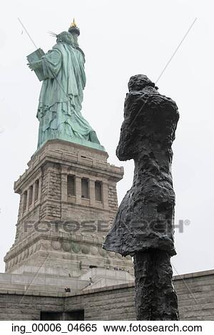 Sculpture by Phillip Ratner, Statue of Liberty, Liberty Island, Manhattan, New York City, New York State, USA View Large Photo Image Stock Photography - Sculpture by Phillip Ratner, Statue of Liberty, Liberty Island, Manhattan, New York City, New York State, USA. Fotosearch