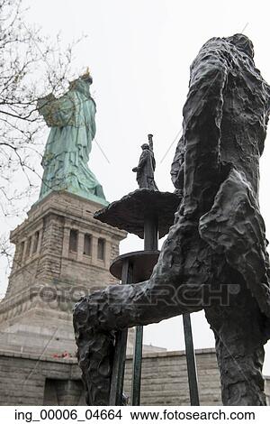 Picture - Sculptures by Phillip Ratner, Statue of Liberty, Liberty Island, Manhattan, New York City, New York State, USA. Fotosearch