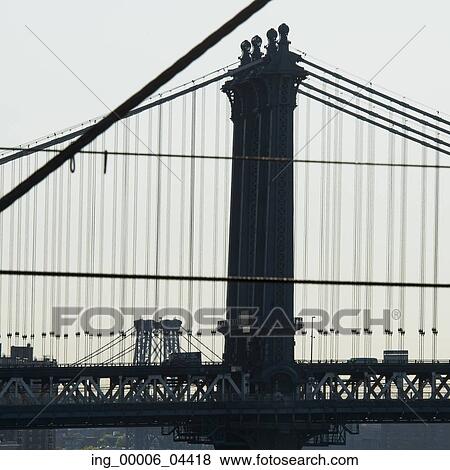 Side view of the Manhattan Bridge, Lower Manhattan, New York City, New York State, USA View Large Photo Image Stock Photo - Side view of the Manhattan Bridge, Lower Manhattan, New York City, New York State, USA. Fotosearch