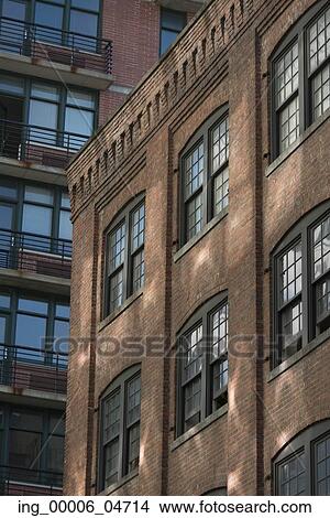Side wall of a brick building, Brooklyn, New York City, New York State, USA View Large Photo Image Picture - Side wall of a brick building, Brooklyn, New York City, New York State, USA. Fotosearch