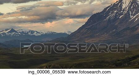 Snow covered mountain range, Torres Del Paine National Park, Patagonia, Chile View Large Photo Image Stock Photo - Snow covered mountain range, Torres Del Paine National Park, Patagonia, Chile. Fotosearch