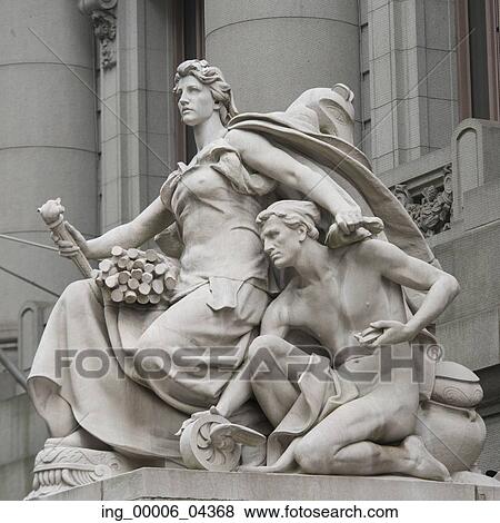 Statues at Alexander Hamilton U. S. Custom House, Manhattan, New York City, New York State, USA View Large Photo Image Stock Photo - Statues at Alexander Hamilton U. S. Custom House, Manhattan, New York City, New York State, USA. Fotosearch