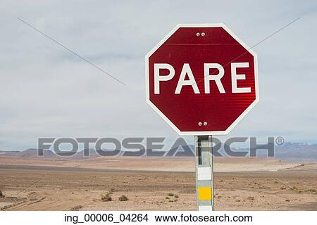 Stop sign, San Pedro de Atacama, El Loa Province, Antofagasta Region, Chile View Large Photo Image Picture - Stop sign, San Pedro de Atacama, El Loa Province, Antofagasta Region, Chile. Fotosearch