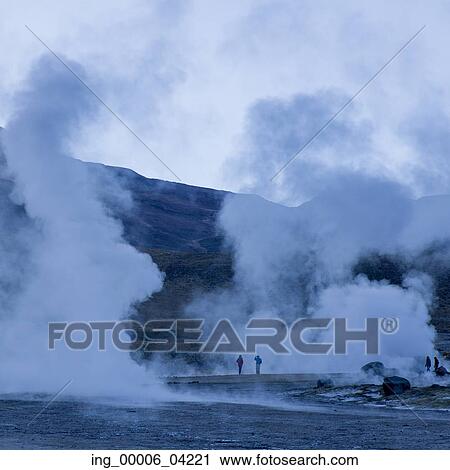 Tourists at El Tatio geyser, San Pedro de Atacama, El Loa Province, Antofagasta Region, Chile View Large Photo Image Stock Image - Tourists at El Tatio geyser, San Pedro de Atacama, El Loa Province, Antofagasta Region, Chile. Fotosearch