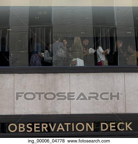 Tourists at Top of the Rock observation deck, Midtown Manhattan, New York City, New York State, USA View Large Photo Image Stock Photo - Tourists at Top of the Rock observation deck, Midtown Manhattan, New York City, New York State, USA. Fotosearch