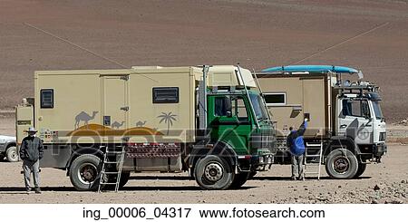 Trucks in a desert, Los Flamencos National Reserve, San Pedro de Atacama, El Loa Province, Antofagasta Region, Chile-Bolivia Border View Large Photo Image Stock Photo - Trucks in a desert, Los Flamencos National Reserve, San Pedro de Atacama, El Loa Province, Antofagasta Region, Chile-Bolivia Border. Fotosearch