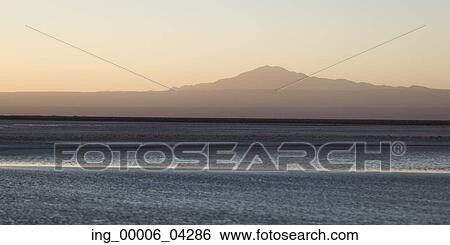 View of Chaxa Lagoon, Los Flamencos National Reserve, San Pedro de Atacama, El Loa Province, Antofagasta Region, Chile View Large Photo Image Stock Photograph - View of Chaxa Lagoon, Los Flamencos National Reserve, San Pedro de Atacama, El Loa Province, Antofagasta Region, Chile. Fotosearch