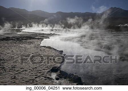 View of El Tatio geyser, San Pedro de Atacama, El Loa Province, Antofagasta Region, Chile View Large Photo Image Stock Image - View of El Tatio geyser, San Pedro de Atacama, El Loa Province, Antofagasta Region, Chile. Fotosearch