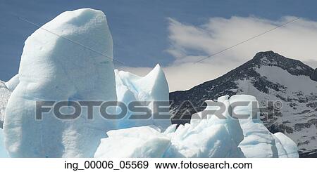 View of iceberg, Grey Glacier, Grey Lake, Torres del Paine National Park, Patagonia, Chile View Large Photo Image Stock Photo - View of iceberg, Grey Glacier, Grey Lake, Torres del Paine National Park, Patagonia, Chile. Fotosearch